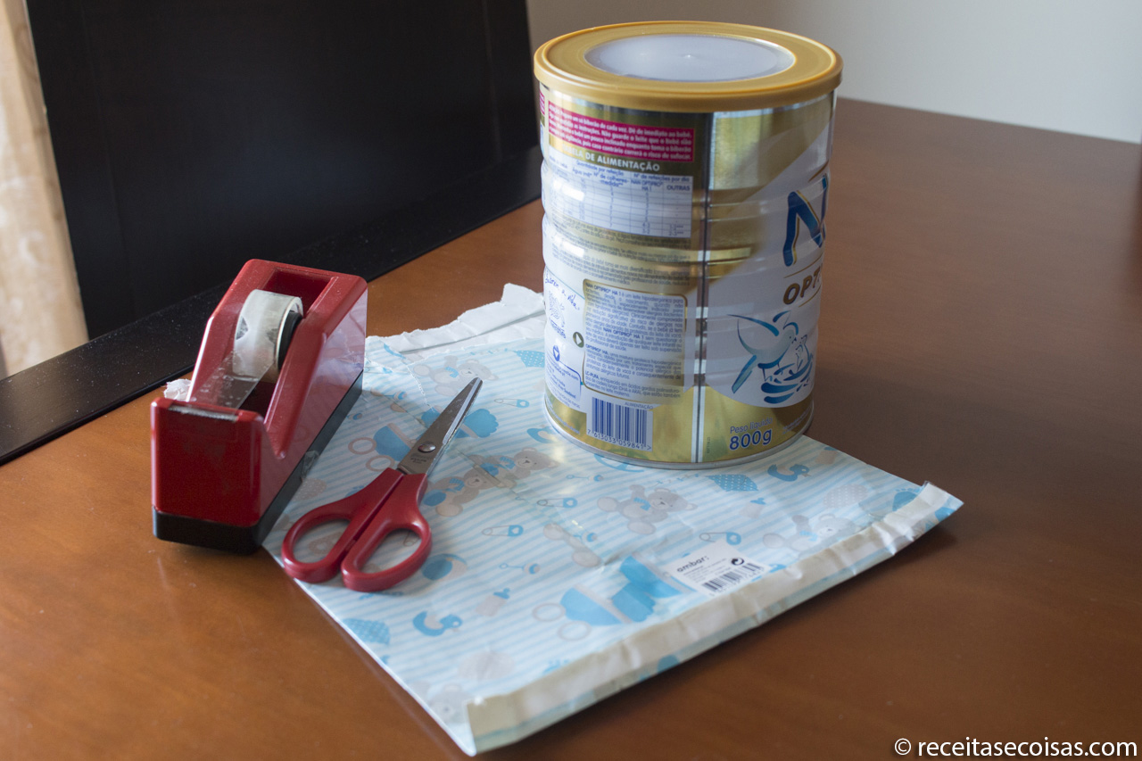 Reutilizar latas de leite para bebé