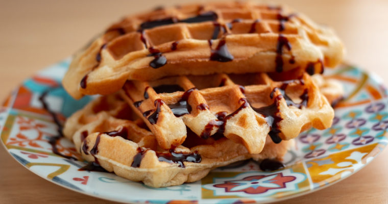 Waffle estilo Belga sem glúten