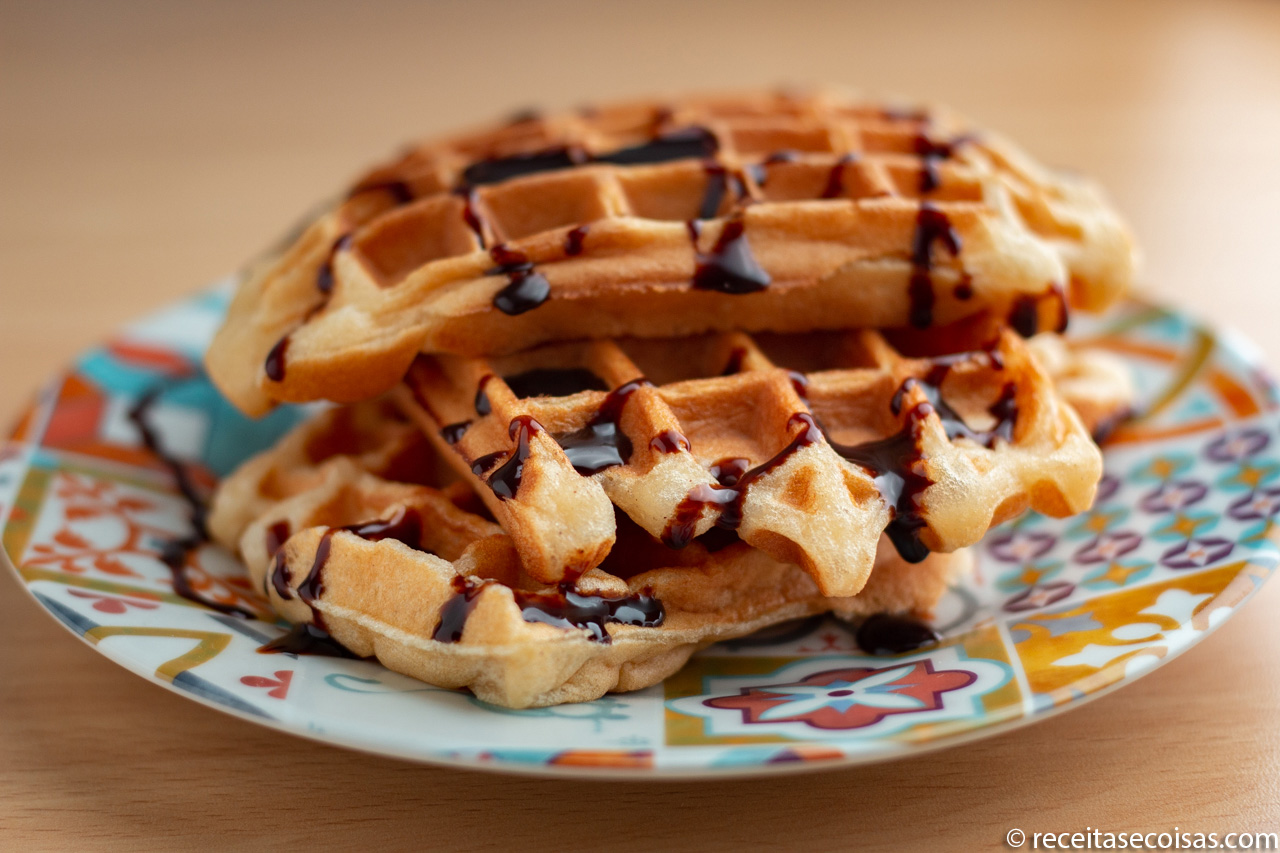 Waffle belga sem glúten