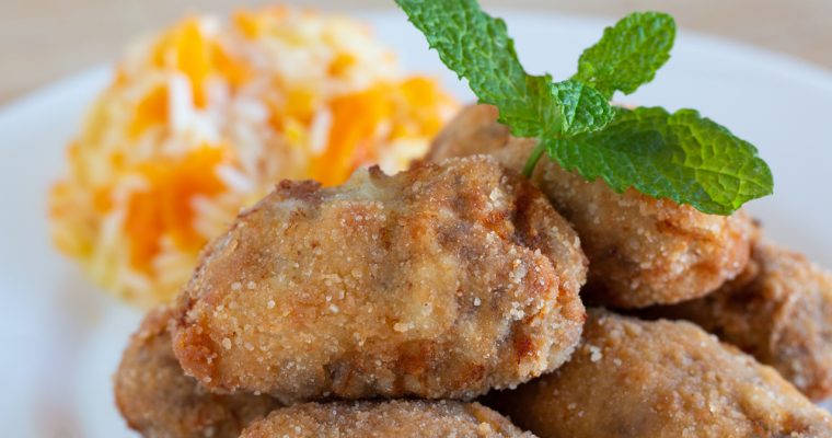 Croquetes rápidos sem glúten e sem lactose