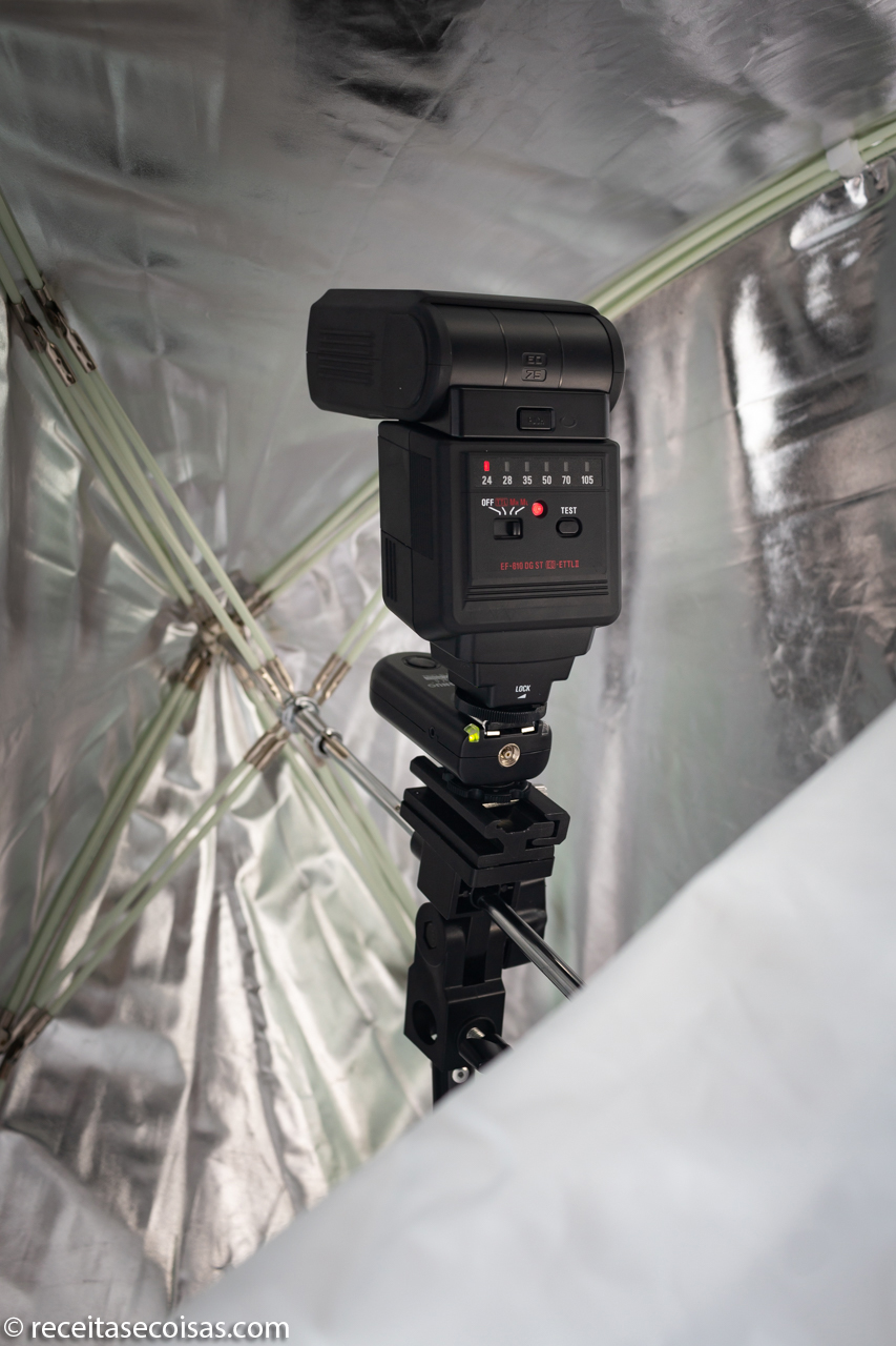 Fotografia de comida – iluminação – flash speedlight