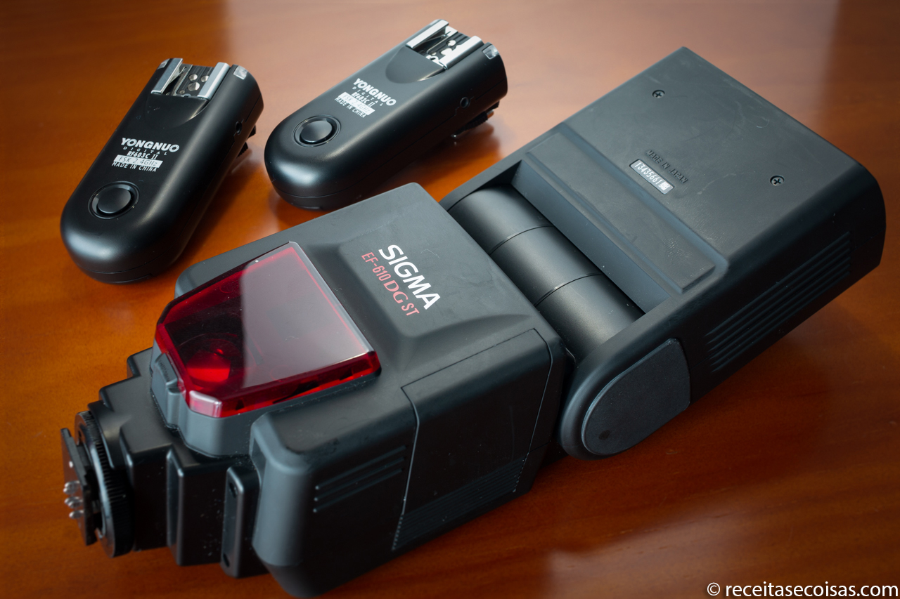 Yongnuo RF-603 ii remote triggers pair sigma EF-610 DG ST