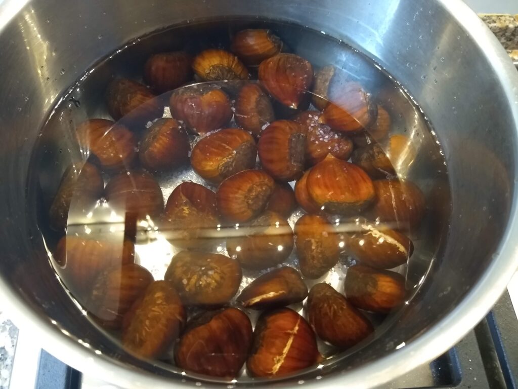 Ferver as castanhas