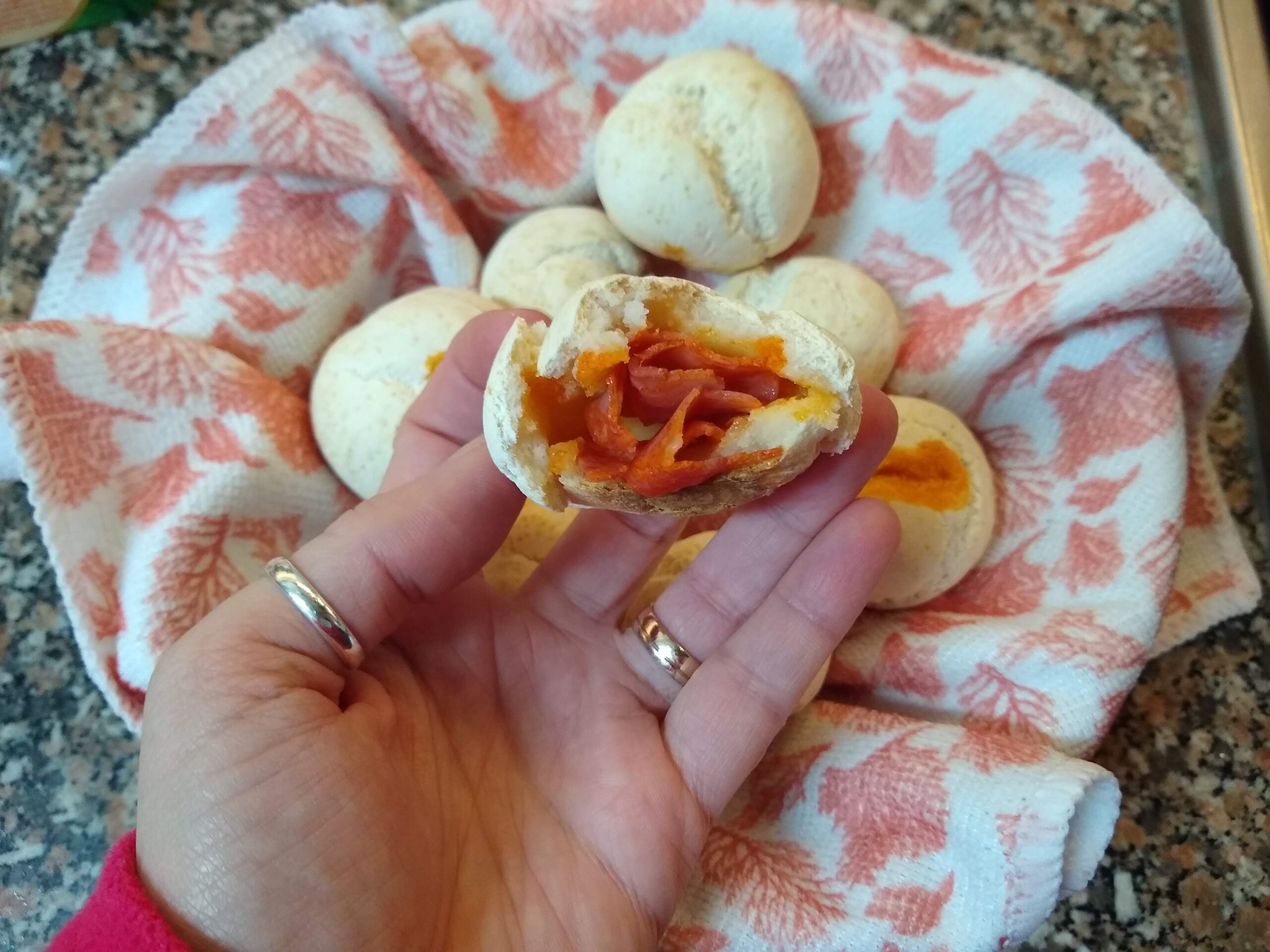 Pão de iogurte com chouriço